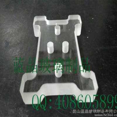 鋼化玻璃深加工定制高硼硅石英圓加工異形彎剛臺階磨邊45度打孔