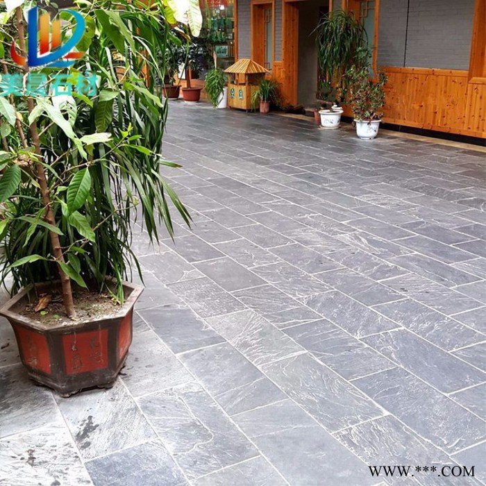 美晨石材 青石板石材防滑石材自然面青石板公園廣場地鋪田園石材