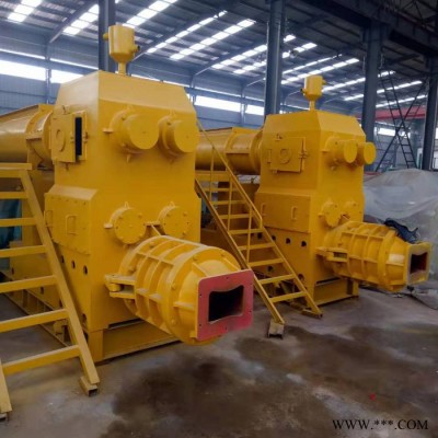 光明機械廠家** 新型50型雙級真空擠出磚機 黏土擠出磚機 頁巖粘土磚機 真空磚機