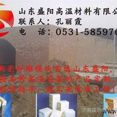 頁巖磚廠隧道窯保溫棉 吊頂纖維模塊