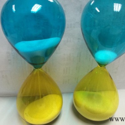銷售上下玻璃硫璃雙色沙漏計時器創(chuàng)意擺件家居裝飾品送女生日