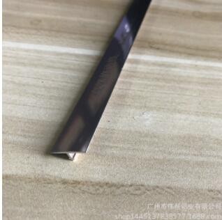 現貨供應15T玫瑰金裝飾封邊條 鋁合金T字型包邊卡槽收邊條