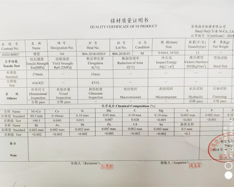 N6化驗報告