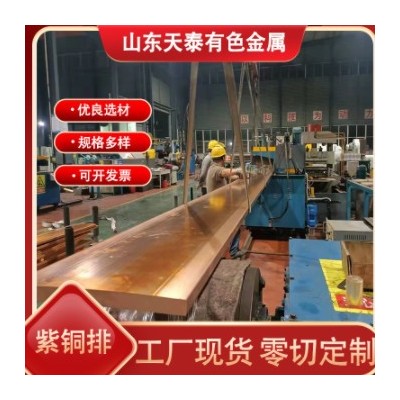 供應(yīng)T2紫銅排 T2紫銅方排光亮擠壓導(dǎo)電紫銅排折彎打孔