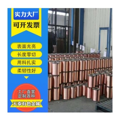 現(xiàn)貨供應(yīng)T2紫銅絲紫銅線 冶金用T2紫銅絲0.5 0.8無氧銅線