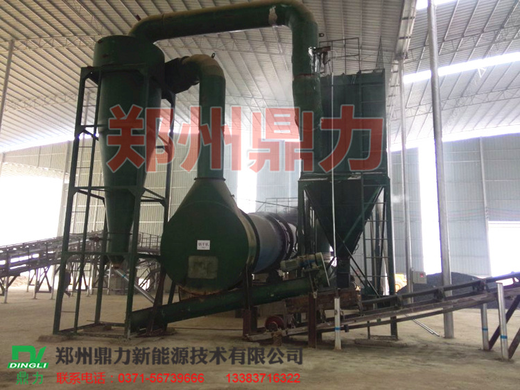廣西百色膨潤土烘干機安裝現場