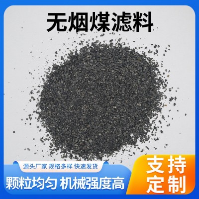 無(wú)煙煤濾料產(chǎn)地貨源工業(yè)廢水污水處理濾罐填充水電廠油田凈化過(guò)濾