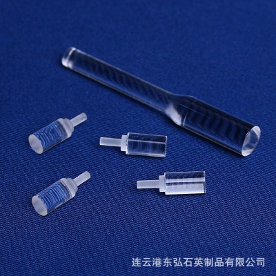 石英導(dǎo)光棒透明石英棒錐形光纖石英玻璃棒半圓棒攪拌棒加工定制