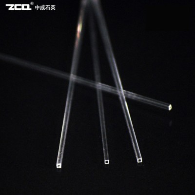 石英玻璃毛細方管 保護套管0.126mm微小孔徑光纖管石英方管