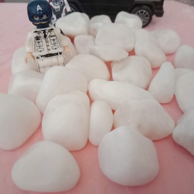 加工定制白色鵝卵石 雨花石 園林裝飾石頭白云石礫石鵝卵石大批量