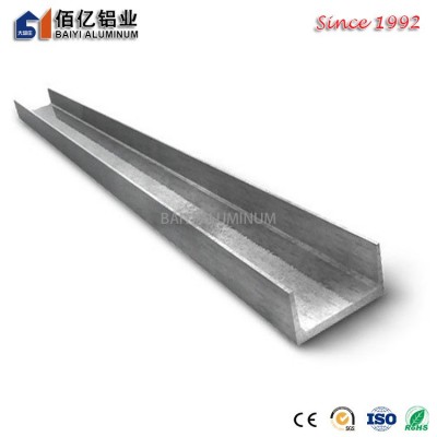 廠家鋁合金U型收邊條型材 氧化裝飾包邊固鋁卡槽 U型鋁合金型材