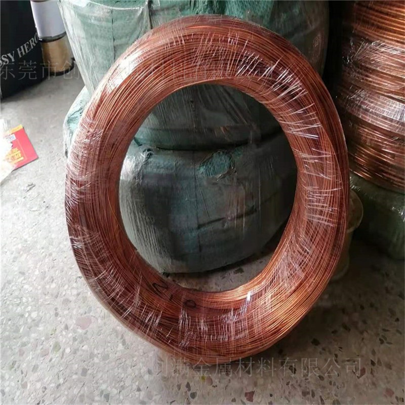 長家批發T2紫銅線直徑0.08-8.0mm鍍錫紅銅線變壓器紫銅扁線純銅絲