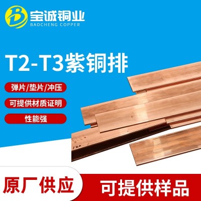 非標可定制 地接匯流排紫銅排 C1100無氧T2-T3接地紫銅排 銅排
