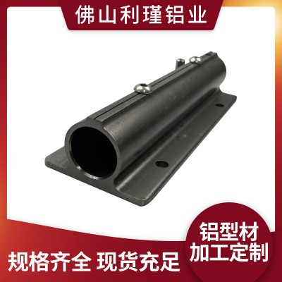 鋁合金圓形圓柱固定器帶座光軸diy雕刻機滑臺加硬12特硬 直線導軌