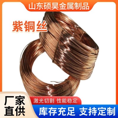 廠家現(xiàn)貨0.1-8mmT2紫銅絲 軟態(tài)純銅無氧Tu2紫銅絲c1100紫銅絲