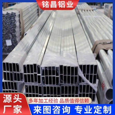 鋁方管 鋁方通格柵 木紋鋁扁通氟碳熱轉印工藝矩形管
