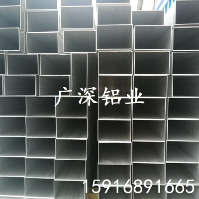 現貨供應6061鋁方管 烤漆純色鋁扁管 木紋鋁方通63.5*63.5鋁方通
