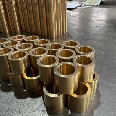 SAE43廠家供應銅套油槽黃銅套 工程機械配件法蘭銅套 軸承襯套