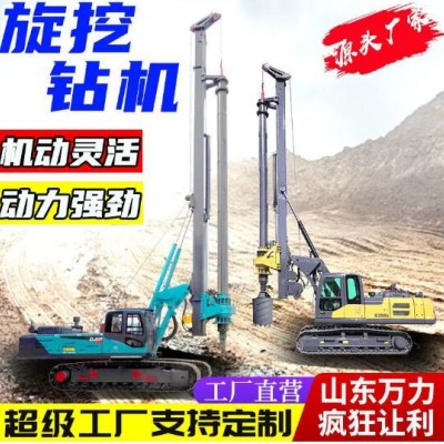 履帶式機(jī)鎖桿旋挖鉆機(jī) 大口徑液壓旋挖樁機(jī) 地基建筑長(zhǎng)螺旋鉆機(jī)